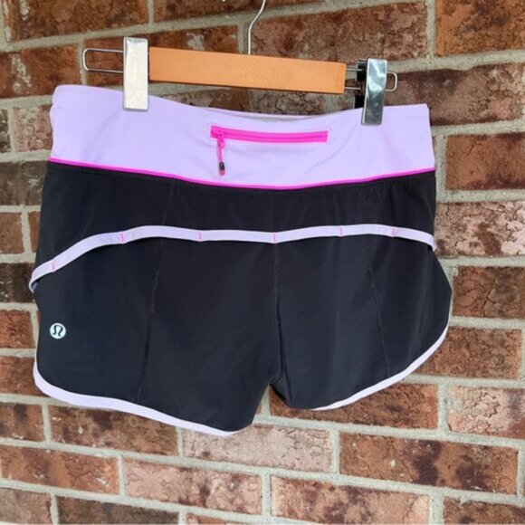 LULULEMON Run Speed Short 4-Way Stretch in Soot Pretty Purple Women's Size 4 - Picture 3 of 12